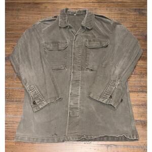 German Army Bundeswehr Moleskin Field Jacket Olive sz 13 Military Surplus 1989